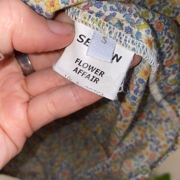 Sessun Lorette Flower Affair Button Sleeveless Blouse Size Small, MSRP $186 - Picture 8 of 11